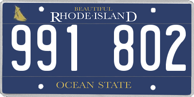 RI license plate 991802