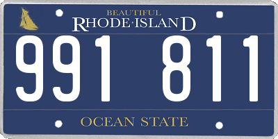 RI license plate 991811