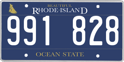 RI license plate 991828