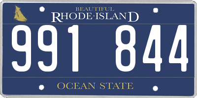 RI license plate 991844