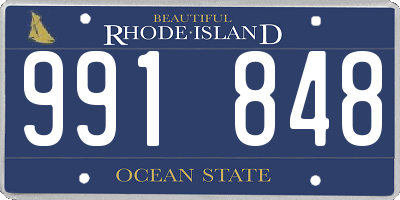 RI license plate 991848