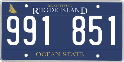 RI license plate 991851