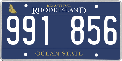 RI license plate 991856