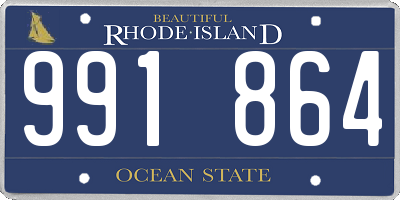 RI license plate 991864