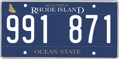 RI license plate 991871