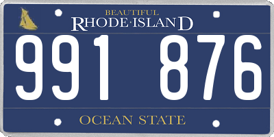 RI license plate 991876