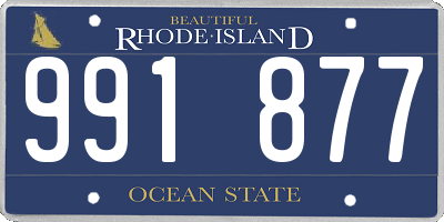 RI license plate 991877