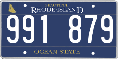 RI license plate 991879