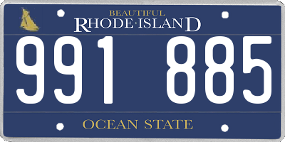 RI license plate 991885