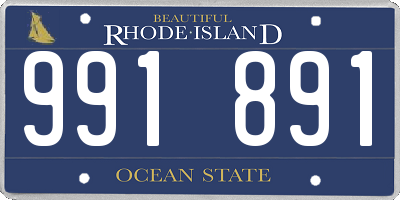 RI license plate 991891