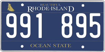 RI license plate 991895