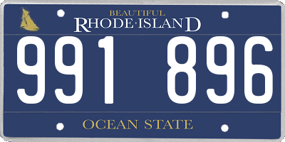 RI license plate 991896