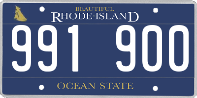 RI license plate 991900