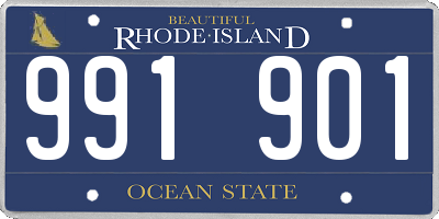 RI license plate 991901