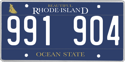 RI license plate 991904