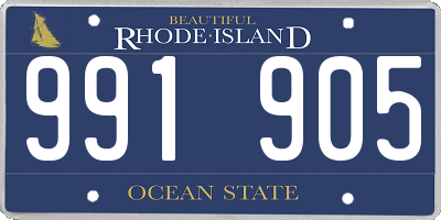 RI license plate 991905