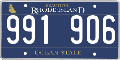 RI license plate 991906