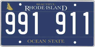 RI license plate 991911