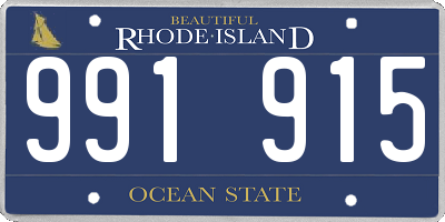 RI license plate 991915