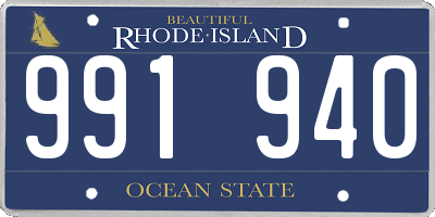 RI license plate 991940