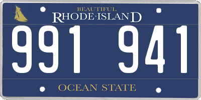 RI license plate 991941