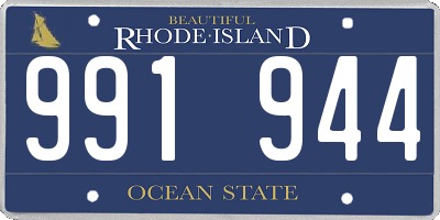 RI license plate 991944