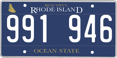 RI license plate 991946