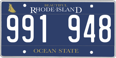 RI license plate 991948