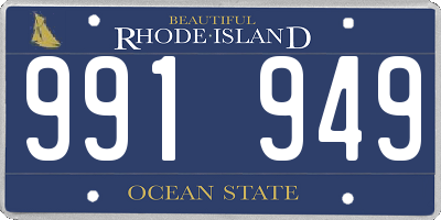 RI license plate 991949