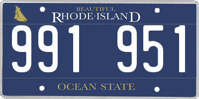 RI license plate 991951