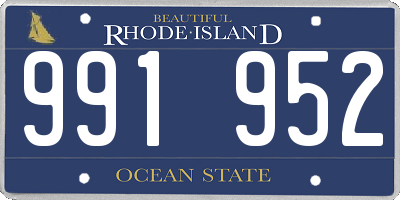 RI license plate 991952