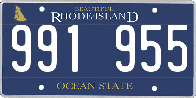 RI license plate 991955