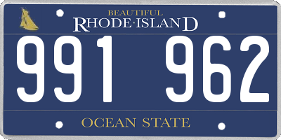 RI license plate 991962