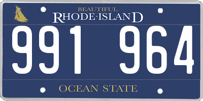 RI license plate 991964