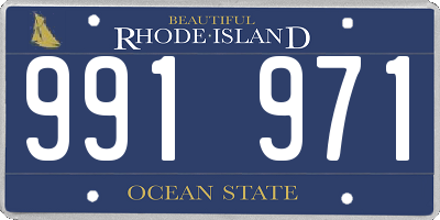 RI license plate 991971