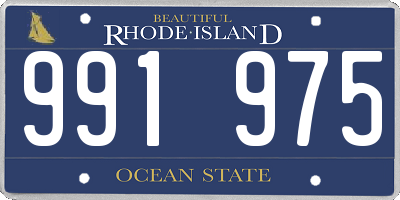 RI license plate 991975