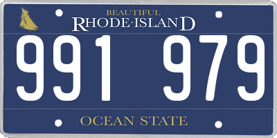 RI license plate 991979