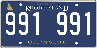 RI license plate 991991