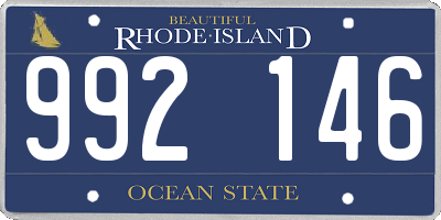 RI license plate 992146