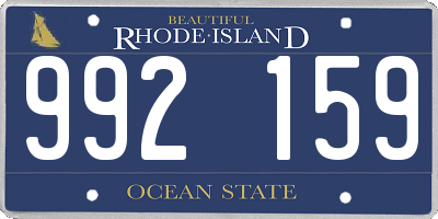 RI license plate 992159