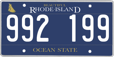 RI license plate 992199