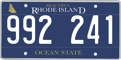 RI license plate 992241