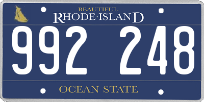 RI license plate 992248