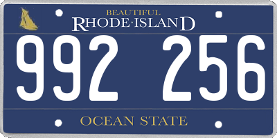 RI license plate 992256