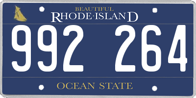 RI license plate 992264