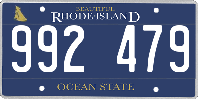 RI license plate 992479