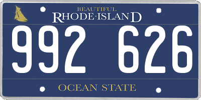 RI license plate 992626