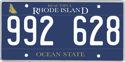 RI license plate 992628