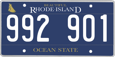 RI license plate 992901