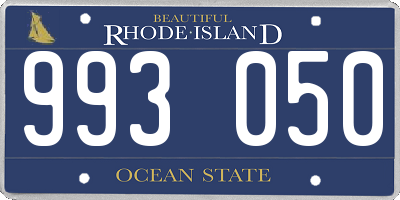 RI license plate 993050